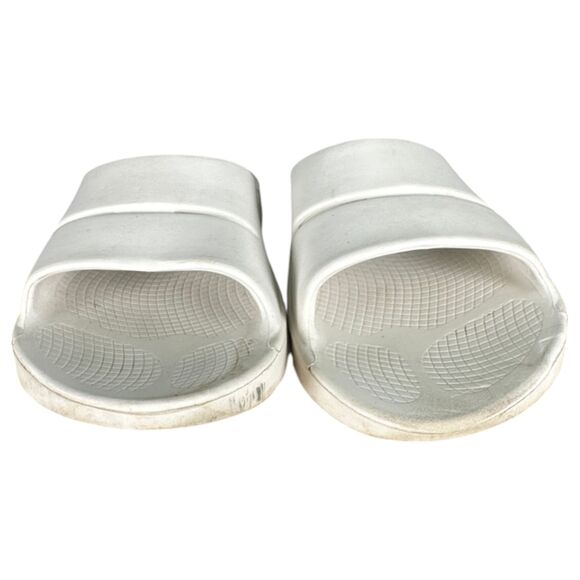 Oofos Ooahh Slide Nomad White Women's Size 12 - Picture 3 of 7